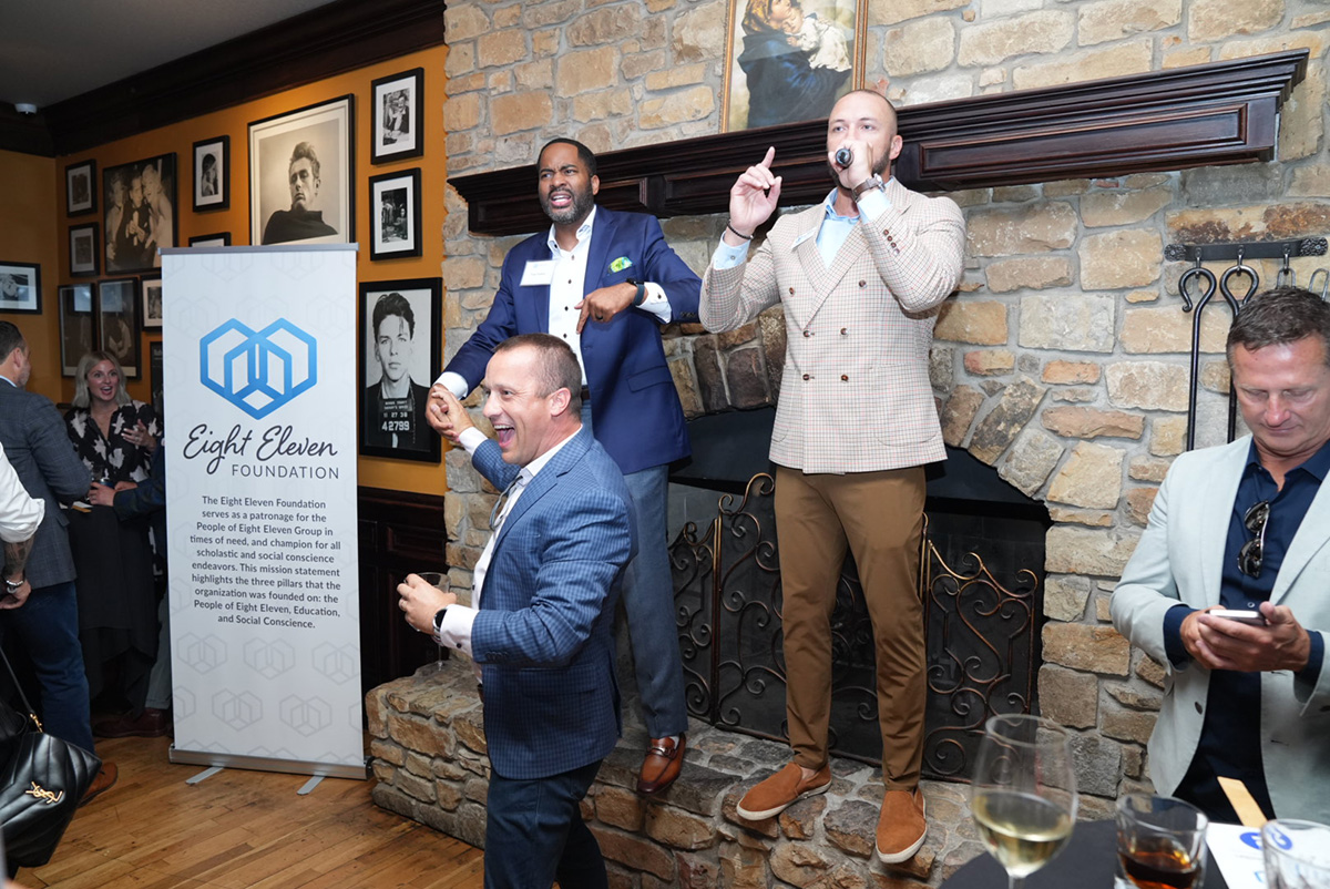 Fred Yeakey and Nate Browning, EEF Board Member, acting as auctioneers.